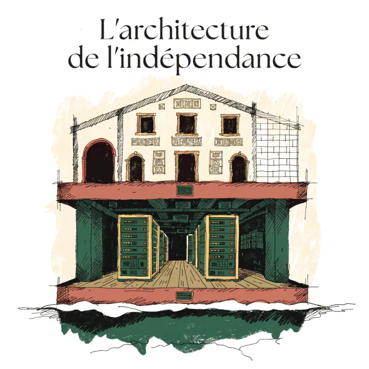 L’architecture de l’indépendance — illustration éditoriale