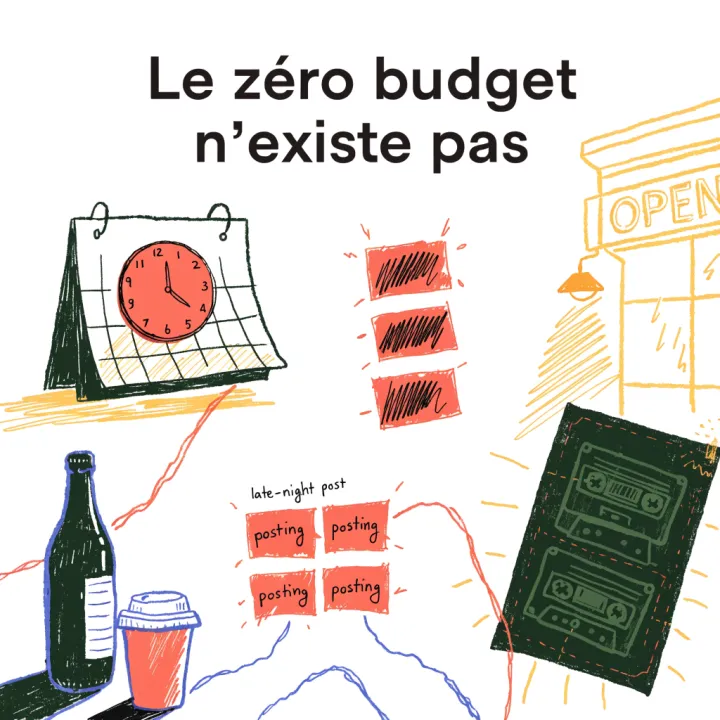 Le zéro budget n’existe pas — illustration éditoriale